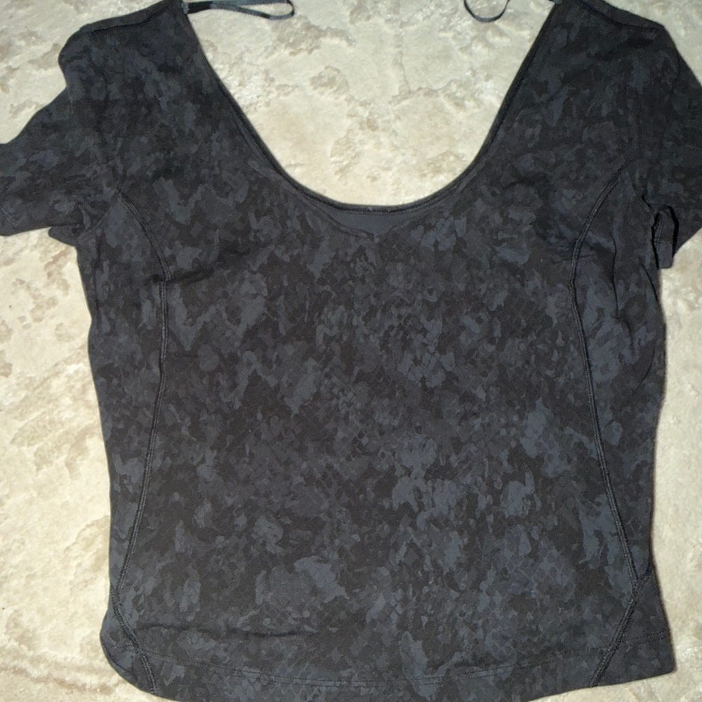 lululemon athletica Black Crop Top